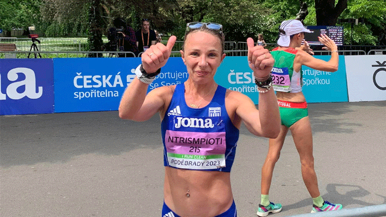 Ευρωπαϊκό Πρωτάθλημα Ομάδων βάδην: Χρυσό μετάλλιο η Αντιγόνη Ντρισμπιώτη στα 20χλμ.