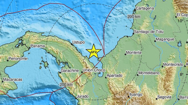 Σεισμική δόνηση 6,6 Ρίχτερ ανοιχτά του Παναμά