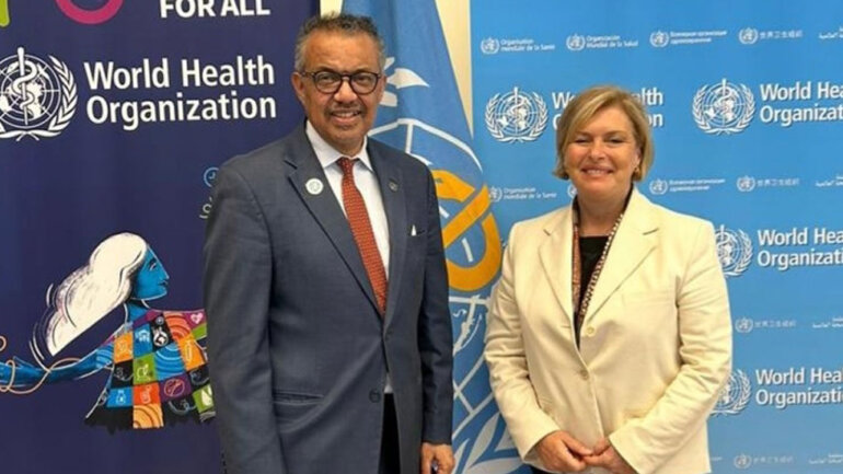 Η πρώην αναπληρώτρια υπουργός Υγείας, στη Γενική Συνέλευση του Παγκόσμιου Οργανισμού Υγείας στη Γενεύη Η πρώην αναπληρώτρια υπουργός Υγείας, στη Γενική Συνέλευση του Παγκόσμιου Οργανισμού Υγείας στη Γενεύη