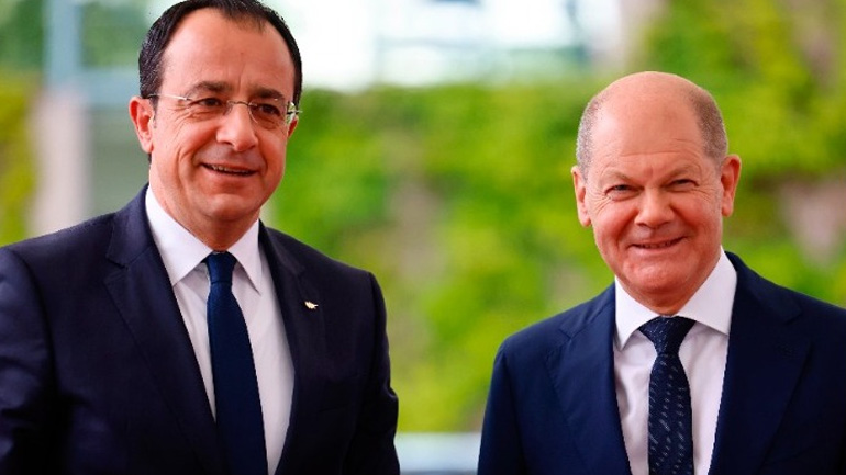 Ενεργότερο ρόλο της ΕΕ στο Κυπριακό επιθυμούν Σολτς και Χριστοδουλίδης