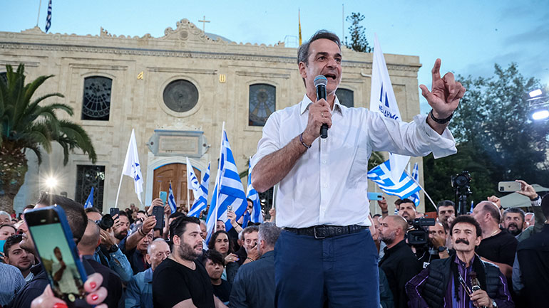 Μητσοτάκης από Ηράκλειο: Η νίκη μας θα ολοκληρωθεί το βράδυ της 25ης Ιουνίου