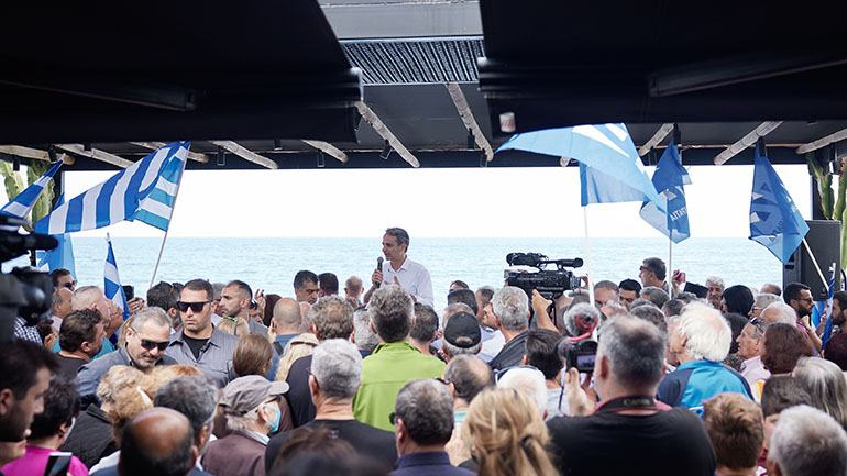 Μητσοτάκης στην Ιεράπετρα: Υπάρχει ένας υποψήφιος πρωθυπουργός και ένα κόμμα που διεκδικεί να κυβερνήσει τη χώρα