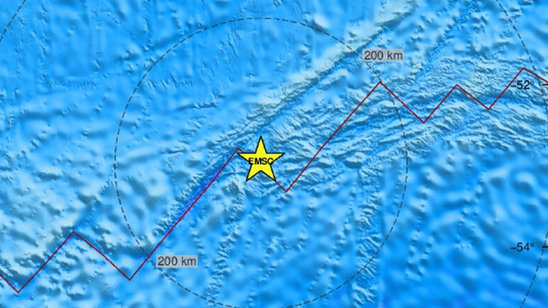 Σεισμός 5,4 Ρίχτερ νοτιοδυτικά της Αφρικής