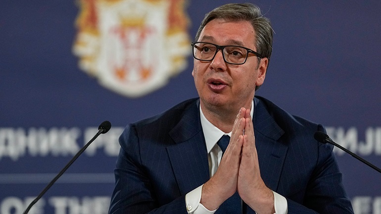 Ο πρόεδρος της Σερβίας Αλεξάντερ Βούτσιτς