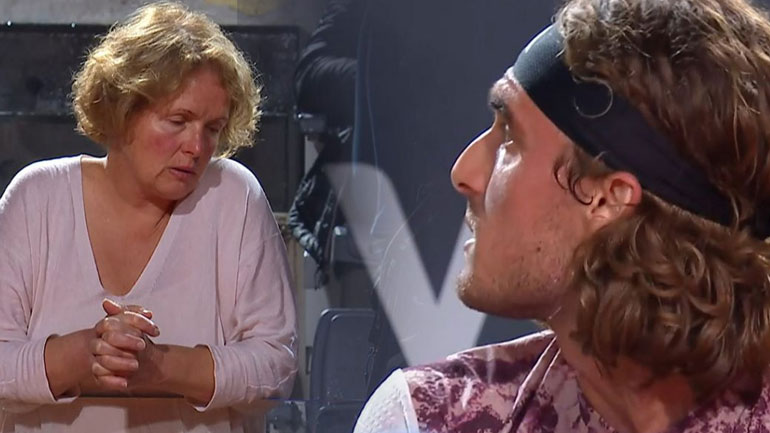 Στέφανος Τσιτσιπάς: Έβαλε τα κλάματα και ζήτησε συγγνώμη από τη μητέρα του μετά το ξέσπασμά του