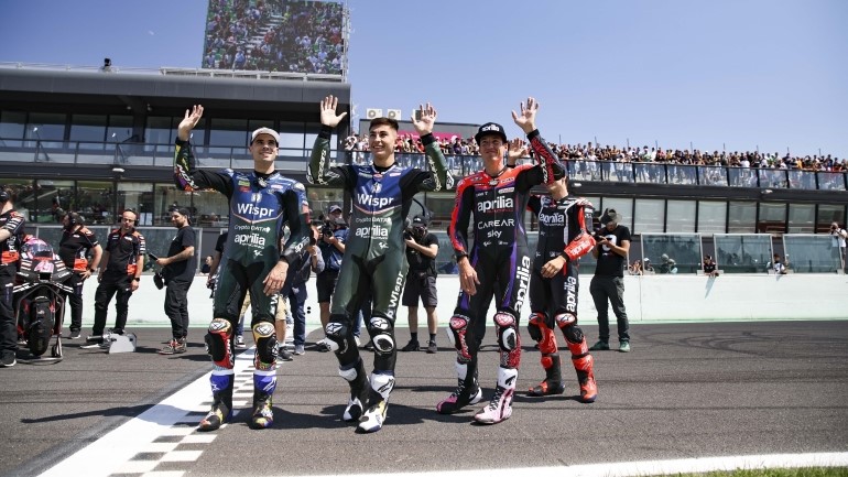 H Aprilia και το Piaggio Group δωρίζουν 200.000 € στις πληγείσες περιοχές της Emilia Romagna μέσω του Aprilia All Stars