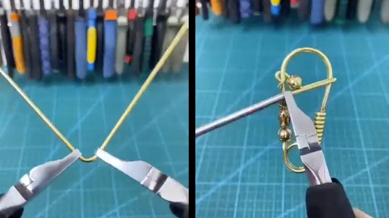 Χειροποίητο μπρελόκ από σύρμα