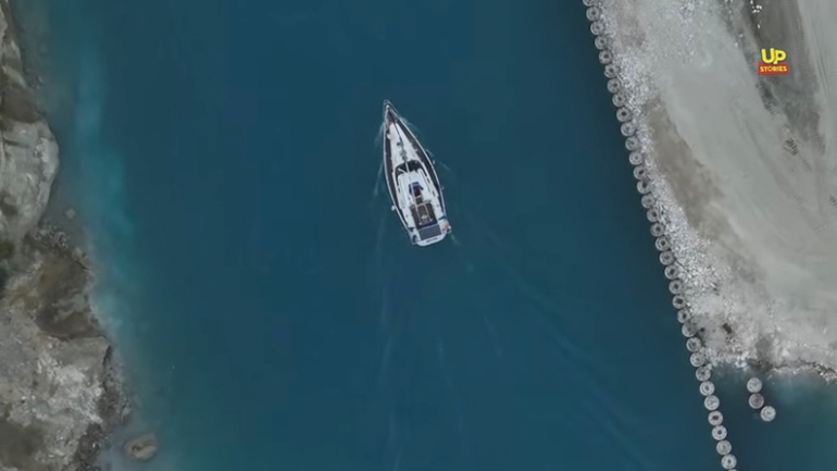 Ισθμός της Κορίνθου: Η εντυπωσιακή επαναλειτουργία του από ψηλά