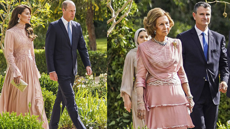 Τι φόρεσαν οι royals στον βασιλικό γάμο της Ιορδανίας
