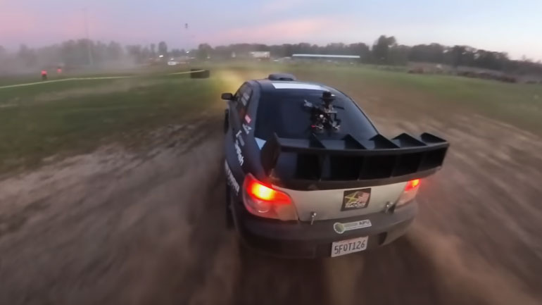 Δεν είναι videogame – Είναι ένα Subaru με κινητήρα Ferrari σε μία ειδική διαδρομή ράλι