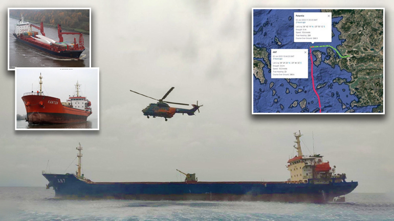 Χίος: Ρήγμα στο πλοίο με τους Τούρκους ναυτικούς – Αρνήθηκε την ελληνική βοήθεια και πλέει προς Τουρκία