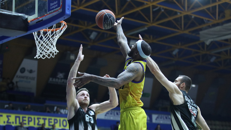 Μπάσκετ: Προβάδισμα για την τρίτη θέση απέκτησε το Περιστέρι, 71-65 τον ΠΑΟΚ