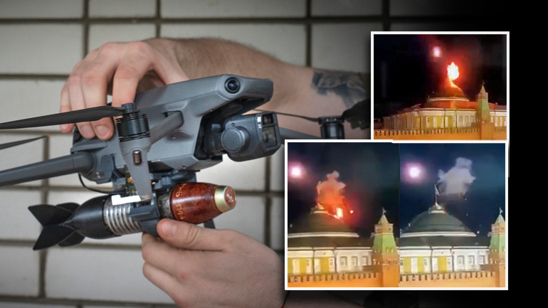 Η Ουκρανία πίσω απο την επίθεση στο Κρεμλίνο με drones