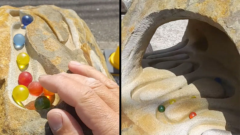 Σκαλιστό «marble run»