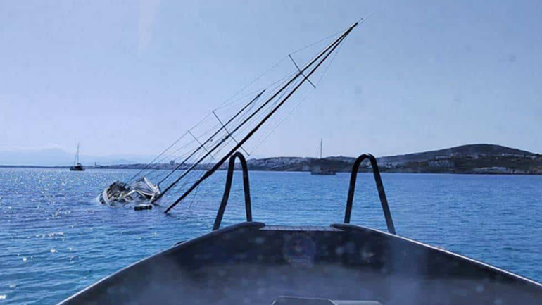 Βύθιση σκάφους στην Πάρο – Υπέστη εισροή υδάτων λόγω ρήγματος