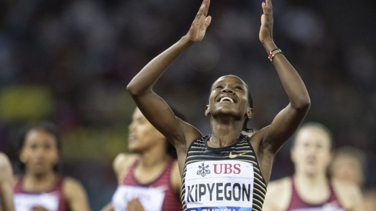 Diamond League: Παγκόσμιο ρεκόρ στα 5.000μ. από την Κίπιεγκον στο Παρίσι Diamond League: Παγκόσμιο ρεκόρ στα 5.000μ. από την Κίπιεγκον στο Παρίσι