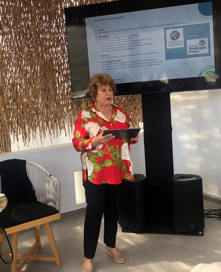 Η Καθηγήτρια Χρυσή Βιτσιλάκη, Πρύτανης του Πανεπιστημίου Αιγαίου