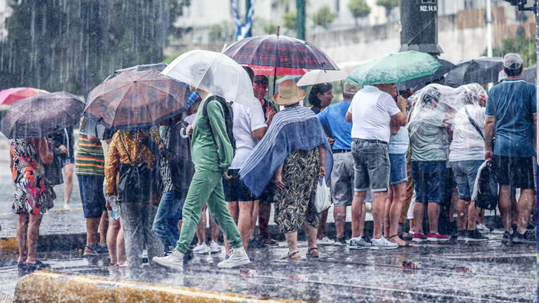 Απότομη μεταβολή του καιρού με καταιγίδες και χαλάζι
