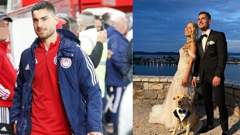 Παντρεύτηκε ο Γιώργος Μασούρας του Ολυμπιακού κι έδωσε ρεσιτάλ στο γαμήλιο χορό!