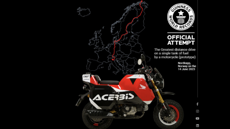 Με ένα Monkey 125 η Acerbis θέλει να σπάσει το ρεκόρ για τα περισσότερα χιλιόμετρα χωρίς γέμισμα – Δείτε πως