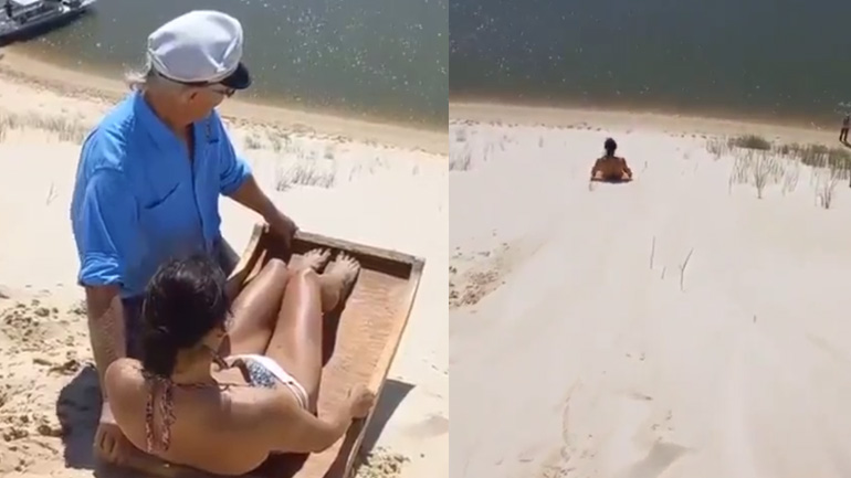 Τσουλήθρα στην άμμο