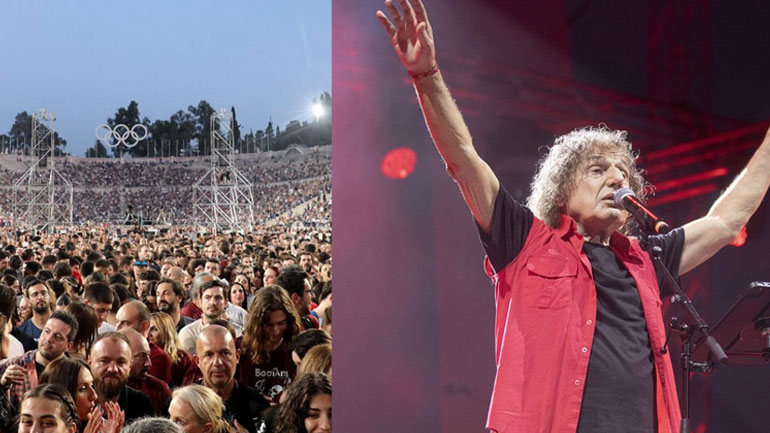 Βασίλης Παπακωνσταντίνου: Φωτογραφίες από την εντυπωσιακή συναυλία του για τα 50 χρόνια καριέρας