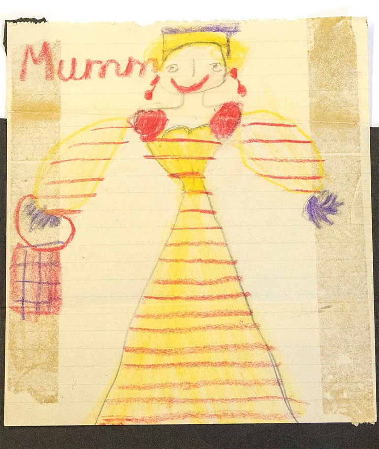 Η «Μαμά» βασίλισσα όπως τη ζωγράφισε ο μικρός Κάρολος Emma Errington/Hansons Auctioneers