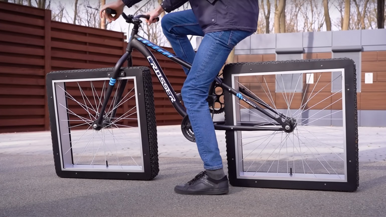 Κατασκευάζοντας ένα ποδήλατο με τετράγωνες ρόδες