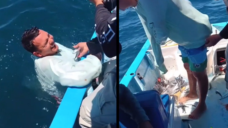 Γρήγορο ψάρεμα με μπλούζα