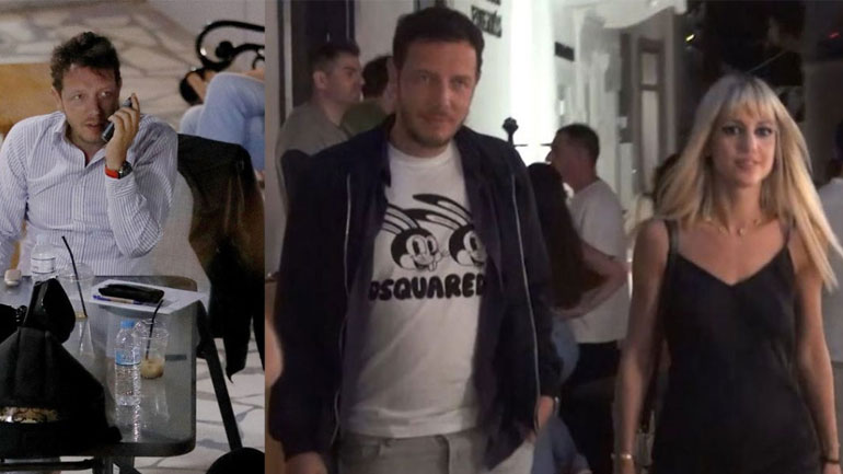 Σπύρος Δημητρίου: Νυχτοπερπατήματα στη Μύκονο με εντυπωσιακή ξανθιά συνοδό!