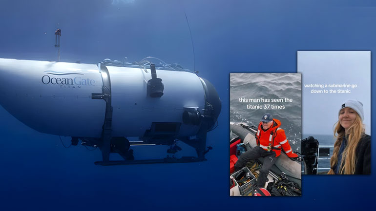 Τα τελευταία βίντεο από το υποβρύχιο Titan