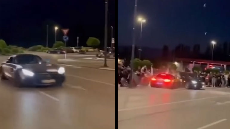 Σκληρές εικόνες: 23χρονος με πανάκριβο αυτοκίνητο, έχασε τον έλεγχο και έπεσε επάνω σε ανθρώπους 