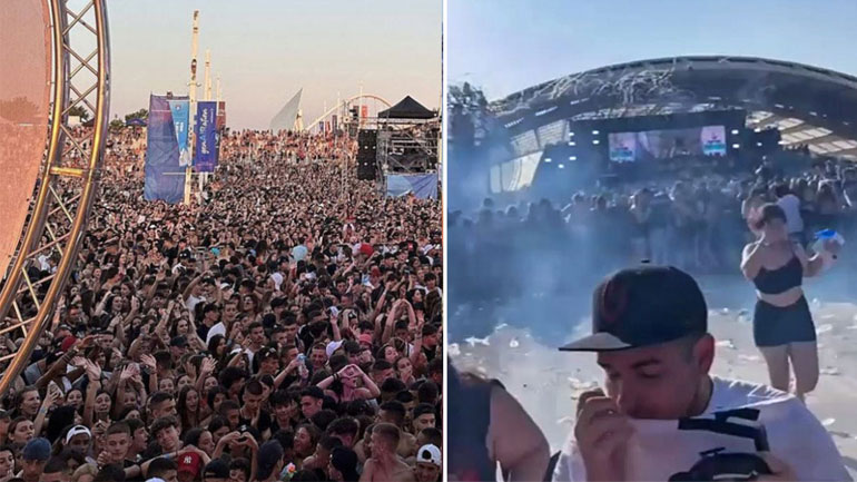 Σκηνές πανικού στο Waterboom Festival: Δακρυγόνα «έπνιξαν» στους καπνούς τους παρευρισκόμενους Σκηνές πανικού στο Waterboom Festival: Δακρυγόνα «έπνιξαν» στους καπνούς τους παρευρισκόμενους