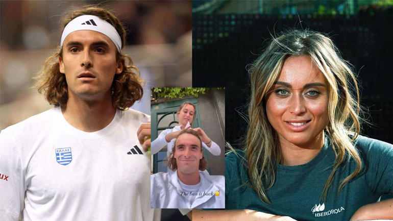 Στέφανος Τσιτσιπάς: Το βίντεο με την Paula Badosa να του φτιάχνει τα μαλλιά και το τρυφερό φιλί!