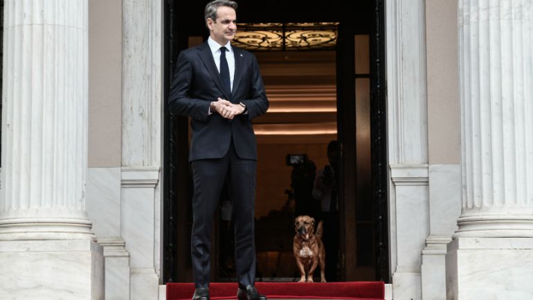 Επέστρεψε στο Μαξίμου μαζί με τον Πίνατ ο Κυριάκος Μητσοτάκης