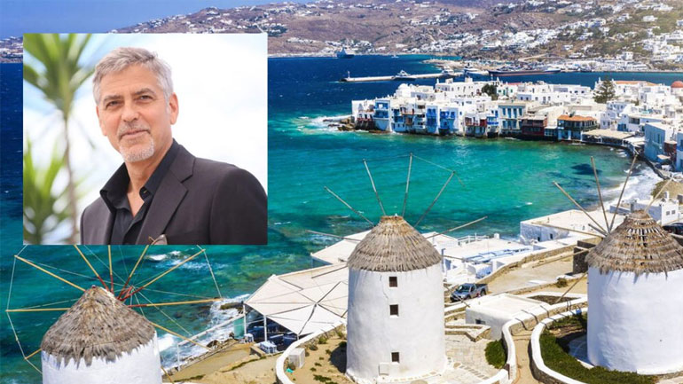 Στη Μύκονο ο George Clooney – Δείτε το βίντεο