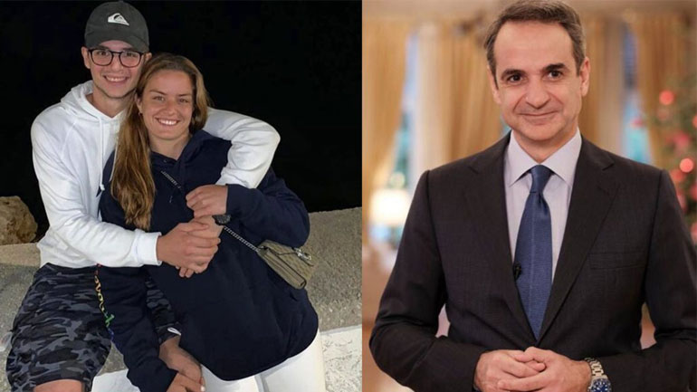 Η Μαρία Σάκκαρη πανηγύρισε τη νίκη της Νέας Δημοκρατίας με μια μπλε καρδούλα