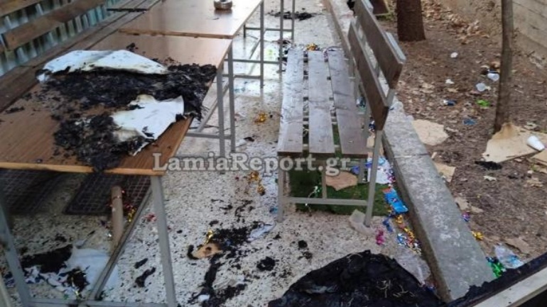 Λαμία: Νυχτερινό πάρτι με βανδαλισμούς στο 4ο Γυμνάσιο