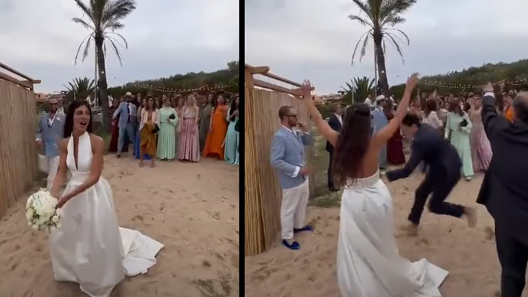 Όταν η κοπέλα σου πιάνει τη νυφική ​​ανθοδέσμη