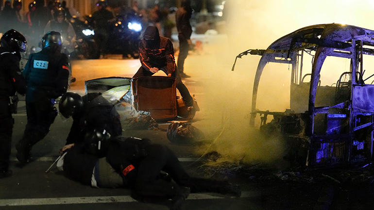 Τουλάχιστον 1.000 συλλήψεις κατά τη διάρκεια της νύχτας στη Γαλλία