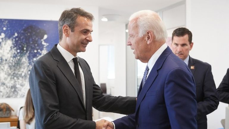 Τηλεφωνική επικοινωνία του Κυριάκου Μητσοτάκη με τον Πρόεδρο των ΗΠΑ Τζο Μπάιντεν