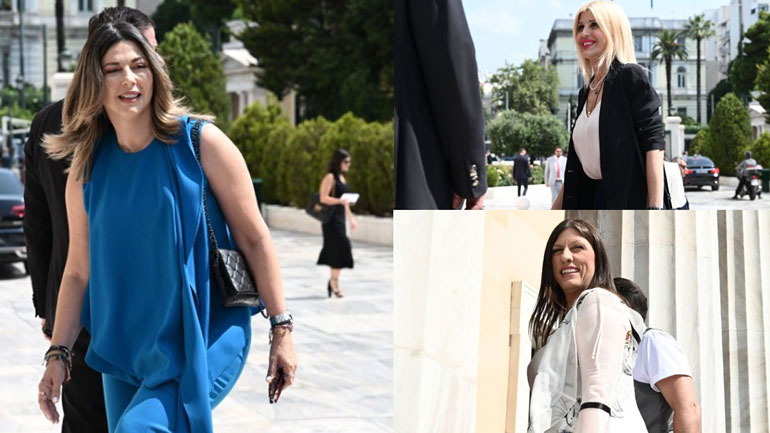 Ορκωμοσία Βουλής: Οι εντυπωσιακές εμφανίσεις από τις αφίξεις των βουλευτών