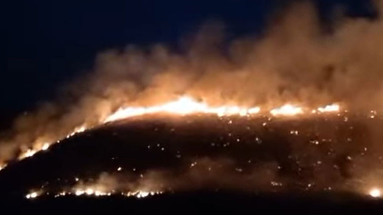 Σε εξέλιξη πυρκαγιά στο Αλιβέρι – Σηκώθηκαν τα εναέρια μέσα, συνελήφθη 75χρονος