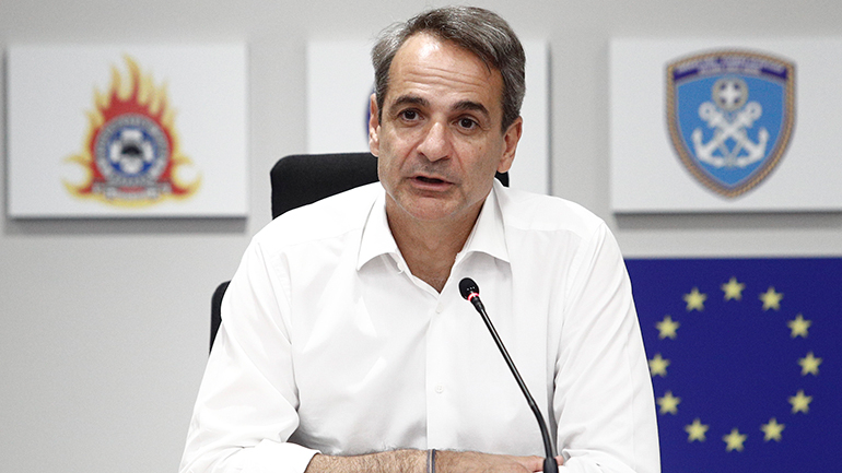 «Πόρτα» Μητσοτάκη στα ΜΜΕ στη σύσκεψη για τις πυρκαγιές