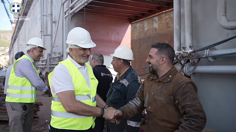 Με την διοίκηση και τους εργαζομένους των Ναυπηγείων Ελευσίνας συναντήθηκε ο Περιφερειάρχης Αττικής Με την διοίκηση και τους εργαζομένους των Ναυπηγείων Ελευσίνας συναντήθηκε ο Περιφερειάρχης Αττικής