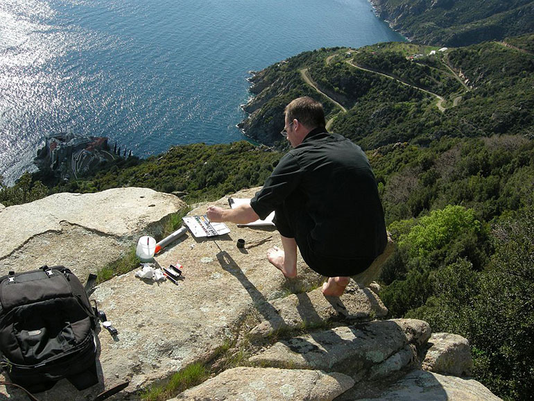 O Tim Vyner στο Άγιον Όρος