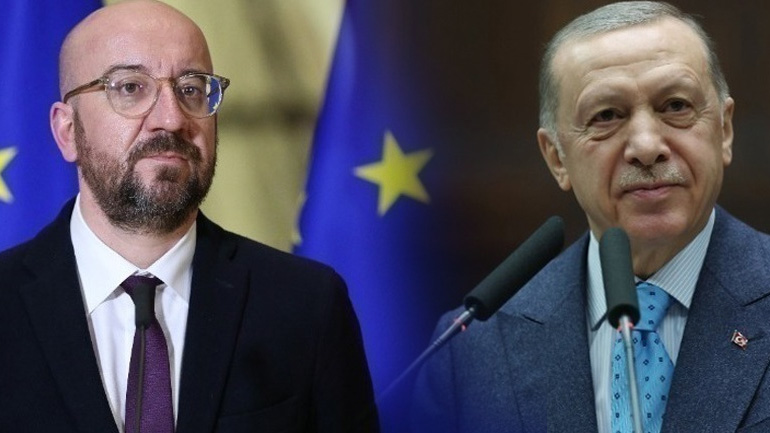 Ο Ταγίπ Ερντογάν συναντήθηκε με τον πρόεδρο του Ευρωπαϊκού Συμβουλίου Σαρλ Μισέλ