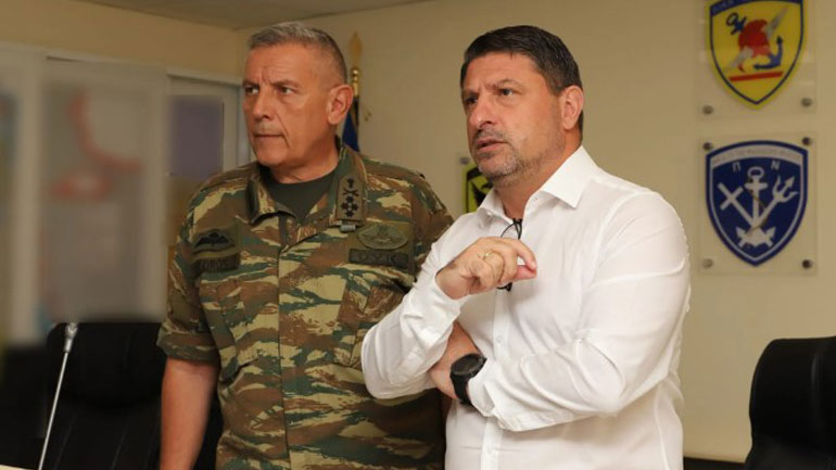 Συνάντηση  Χαρδαλιά και Αρχηγού ΓΕΕΘΑ με αντιπροσωπεία της Κρητικής Ομοσπονδίας Αυστραλίας και Νέας Ζηλανδίας