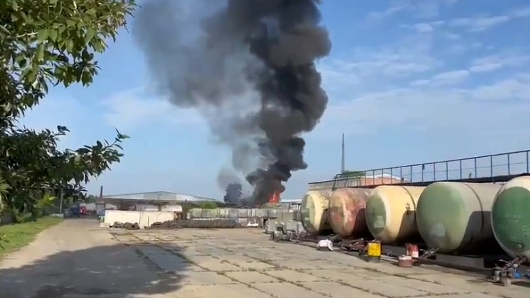 Πυρκαγιά σε διυλιστήριο στην Ανγκάρσκ της Ρωσίας