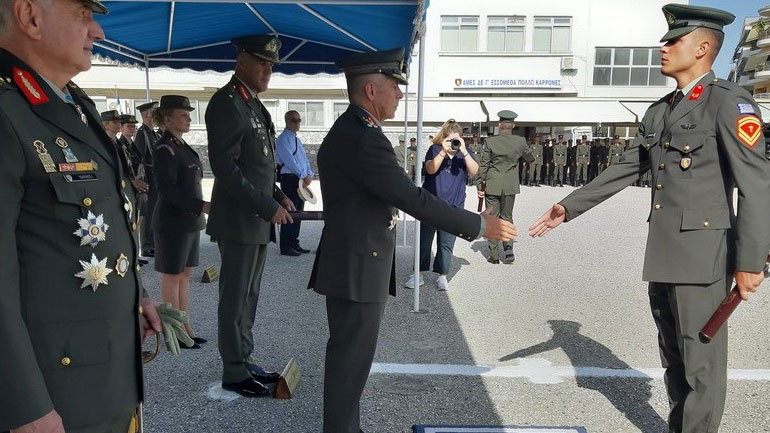 Τελετή ορκωμοσίας νέων μονίμων λοχιών στα Τρίκαλα